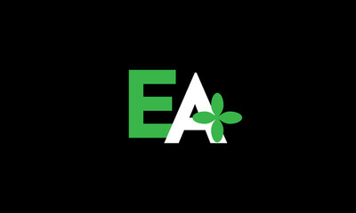 EA Leaf Logo Initial Green Nature