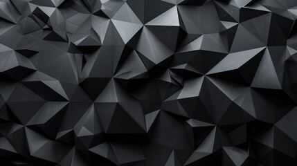 Fototapeta premium A black and white image of a mountain with a lot of triangles. The image has a very abstract and modern feel to it