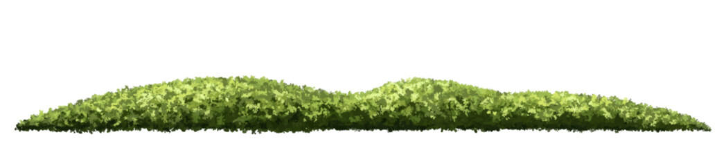 Vector watercolor of mountain side view isolated on white background for landscape and architecture drawing, elements for environment and garden, painting botanical for section
