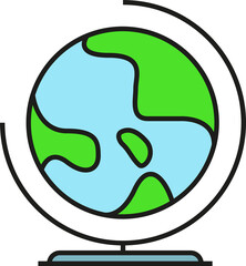 Globe Icon Illustration
