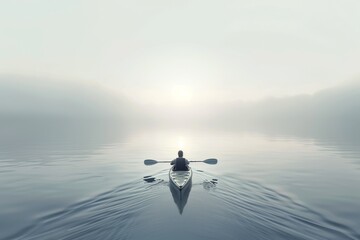 Fototapeta premium Tree trunk in water, sunset, backwater, Usedom, Mecklenburg-Western Pomerania, Germany, Europe . Beautiful simple AI generated image in 4K, unique.