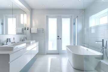 modern bathroom with tiles