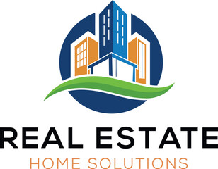 Obraz premium Building real estate logo design