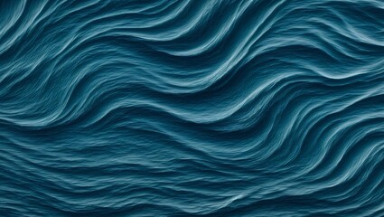 Obraz premium Azure Flow: Abstract waves in shades of blue, perfect for backgrounds and design elements. 
