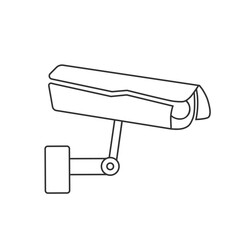 Fixed CCTV, Security Camera Icon Vector Template