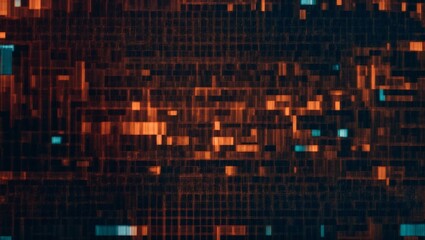 Cyberpunk Cityscape: A mesmerizing digital artwork depicting a futuristic cityscape with glowing grids and neon lights, perfect for technology, gaming, and cyberpunk themes. 