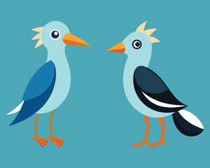 Adorable Bird vector illustration
