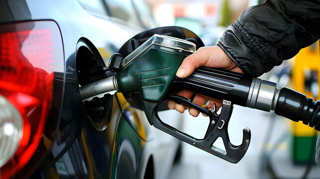 Fueling Vehicle Pumps Gasoline Efficiently Automatic Process Convenience