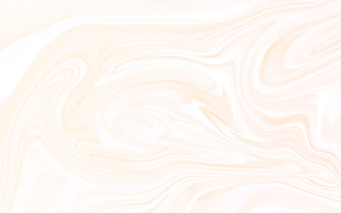 Fototapeta premium Abstract liquid fluid effect color pattern marble texture background vector. Illustration background light brown & white soft color marble pattern.