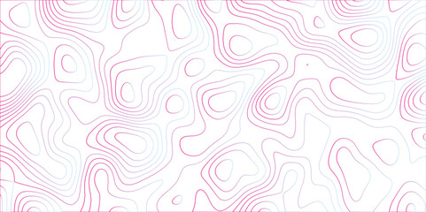 Lines Topographic contour lines vector map seamless pattern. Geographic mountain relief diagram line wave carve . Topo contour map design .Vector illustration, contour lines vector mapseamless pattern