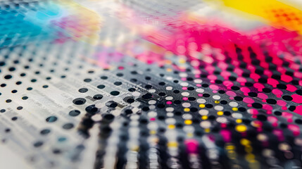 Obraz premium a very colorful test print, small depth of field,Fullscreen colourful background material with colorful lines