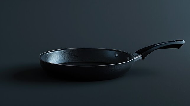 Cooking and frying pan in black and silver Teflon coating