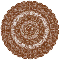 Signs and symbols. Circle pattern lotus or flower mandala art design. beauty, fashion, geometry, colorful, vintage, tradition, classic, dco, cycle.