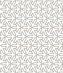 A seamless pattern of geometric shapes with a white background.