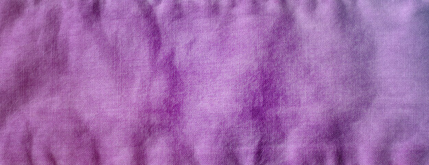 Purple fabric texture background, horizontal violet backdrop