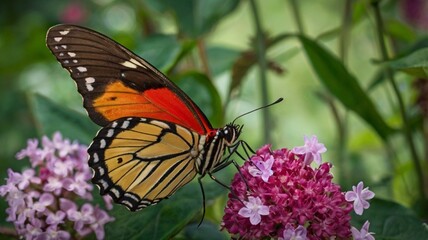 Fototapeta premium Butterfly on the Flower 