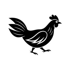 hen and chicken Vector
