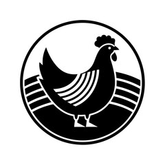 hen and chicken Vector