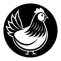 hen and chicken Vector