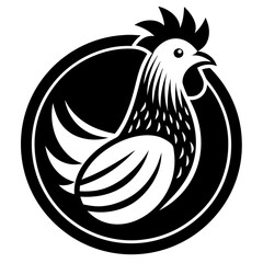 hen and chicken Vector