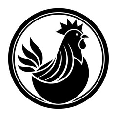 hen and chicken Vector