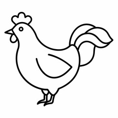 hen and chicken Vector