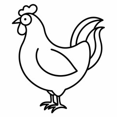 hen and chicken Vector