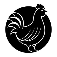 hen and chicken Vector