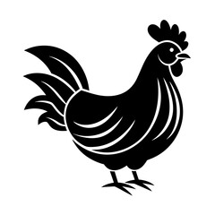 hen and chicken Vector