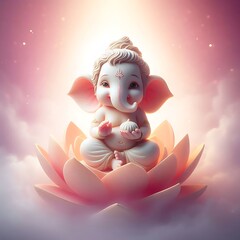 Obraz premium lalbaugcha Raja: Ganapati Bappa
