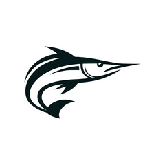 swordfish animal logo vector illustration template design
