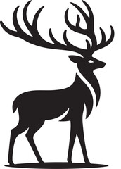 Deer silhouette icon, vector illustration design. Deer Silhouette Vector Illustration. Deer icon vector. 