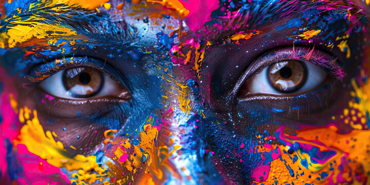 A Passionate Palette: A palette of vibrant colors, splashed across a canvas, representing different emotions of love