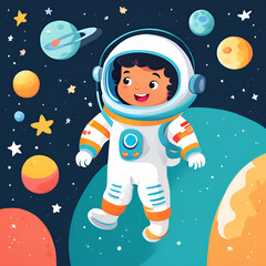 astronaut in space