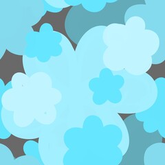 blue sky abstract seamless pattern background fabric fashion design print wrapping paper digital illustration art texture textile wallpaper colorful apparel image 