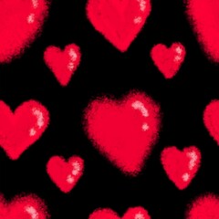 valentine hearts background seamless abstract pattern 