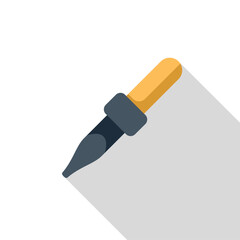 Chemical dropper dispensing liquid, laboratory glassware for scientific experiments