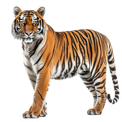 Obraz premium Tiger, isolated, transparent background, white background, no background