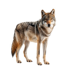 Fototapeta premium Wolf, isolated, transparent background, white background, no background