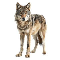 Obraz premium Wolf, isolated, transparent background, white background, no background