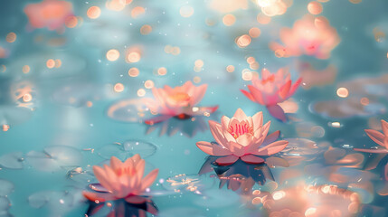 ripple lotus pond