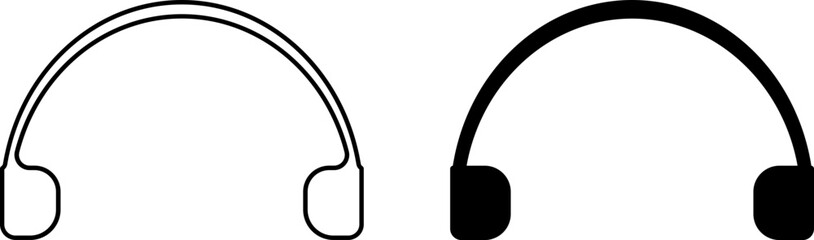 headphones icon vector