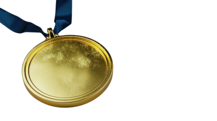 Gold medal transparent background