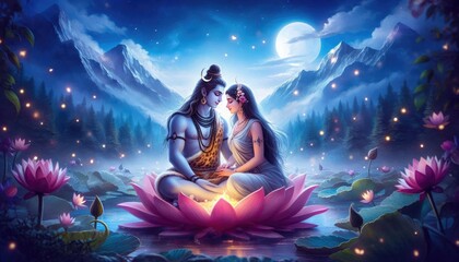 Shiva and Parvati