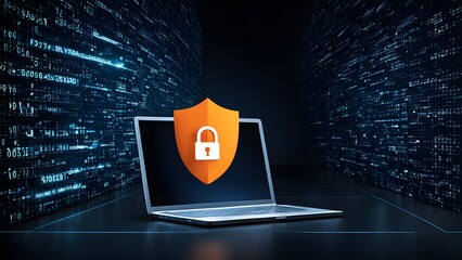 Good protection from hacker attack, cybersecurity concept, data protection or firewall, Hack.