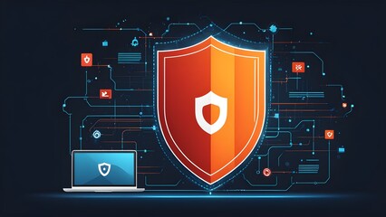 Good protection from hacker attack, cybersecurity concept, data protection or firewall, Hack.