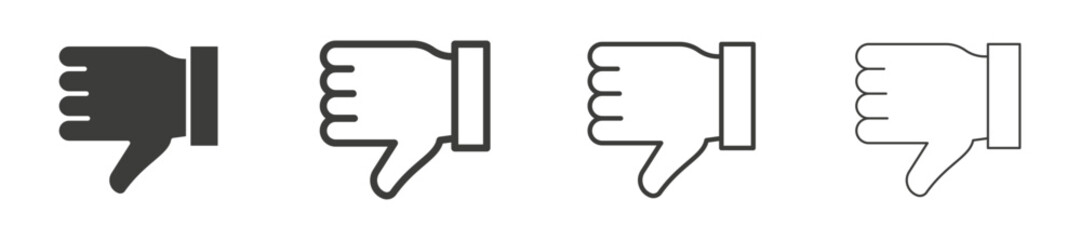 Thumb down vector icon