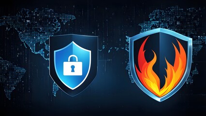 Good protection from hacker attack, cybersecurity concept, data protection or firewall, Hack.