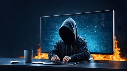 Good protection from hacker attack, cybersecurity concept, data protection or firewall, Hack.