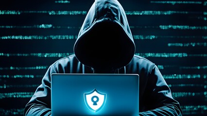 Good protection from hacker attack, cybersecurity concept, data protection or firewall, Hack.